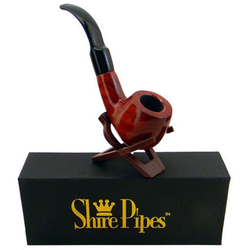 SHIRE PIPE BENT APPLE ROSEWOOD PIPE 5”