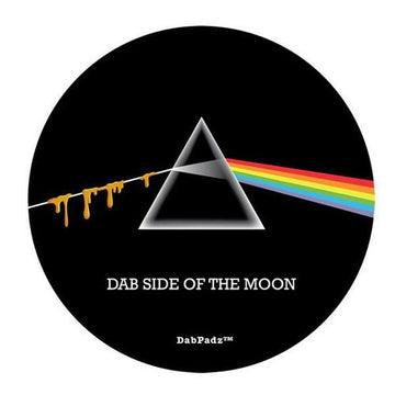 DABPADZ 5” ROUND FABRIC TOP 1/4” THICK - DAB SIDE OF THE MOON