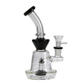 HYDROS GLASS HOURGLASS BUBBLER - 7.5”