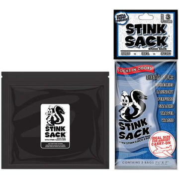 STINK SACK - BLACK 7X7.5 3/PACK