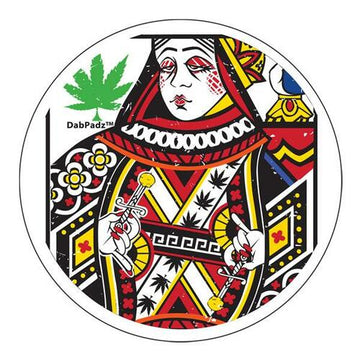 DABPADZ 8” ROUND FABRIC TOP 1/4” THICK - QUEEN OF CONCENTRATES